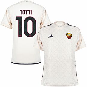 23-24 AS Roma Away Shirt + Totti 10 (Official Printing)