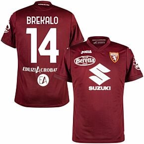 21-22 Torino FC Home Shirt + Brekalo 14 (Fan Style)
