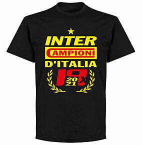 Inter 2021 Champions KIDS T-shirt - Black
