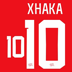 Xhaka 10 (Official Printing) - 22-23 Switzerland Home