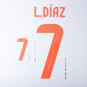 L.Díaz 7 (Official Printing) - 24-25 Colombia Away