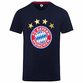 Bayern Munich Logo Tee 2018 / 2019 - Navy