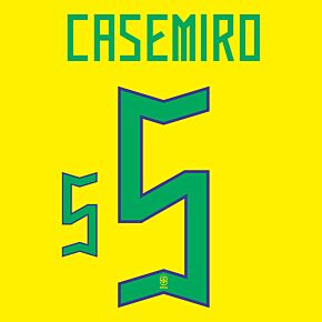 Casemiro 5 (Official Printing) - 22-23 Brazil Home