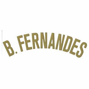 B.Fernandes Nameblock (Official Printing) - 20-21 Portugal Home