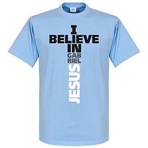 I Believe in Gabriel Jesus Tee - Sky