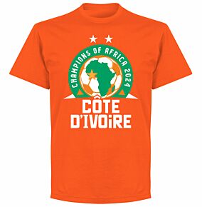 Ivory Coast AFCON 2023 Winners T-shirt - Orange