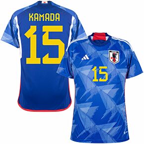 22-23 Japan Home Shirt + Kamada 15 (Official Printing)
