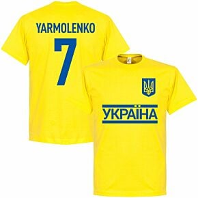 Ukraine Team Yarmolenko Tee - Yellow