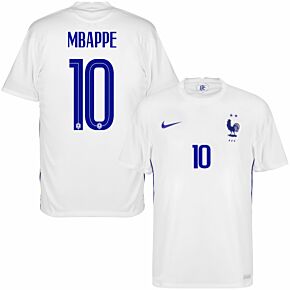 20-21 France Away Shirt + Mbappé 10 (Official Printing)