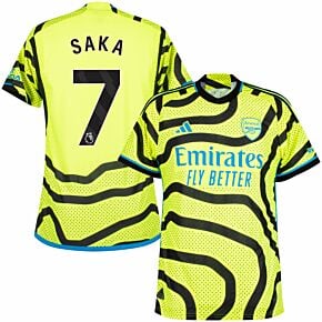 23-24 Arsenal Authentic Away Shirt + Saka 7 (Premier League)