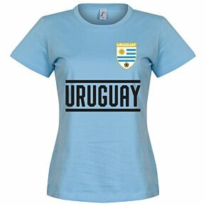 Uruguay Team Womens Tee - Sky