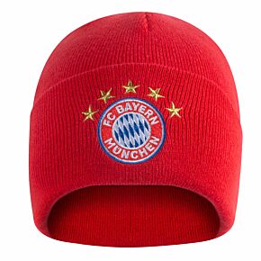 Bayern Munich Logo Knitted Hat - Red