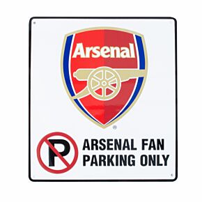 Arsenal Square Metal Window Sign - Approx 14cm x 12cm