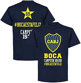 Boca Campeon Hashtag T-shirt - Navy