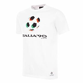 COPA FIFA Classics Italy 1990 World Cup Emblem T-Shirt - White