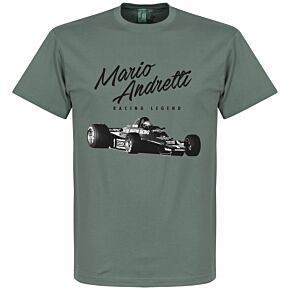 Mario Andretti Tee - Zinc