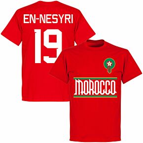 Morocco Team En-Nesyri 19 KIDS T-shirt - Red