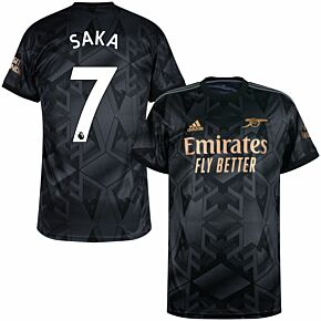 22-23 Arsenal Away Shirt + Saka 7 (Premier League)