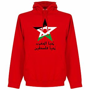 Viva Morocco Palestine Hoodie - Red