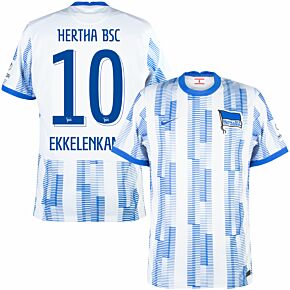 21-22 Hertha BSC Berlin Home Shirt + Ekkelenkamp 10 (Official Printing)