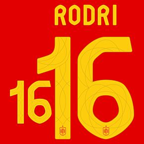 Rodri 16 (Official Printing) - 24-25 Spain Home