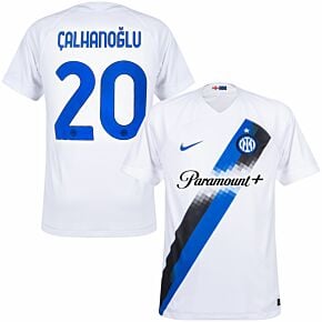 23-24 Inter Milan Away Shirt + Çalhanoğlu 20 (Official Printing)