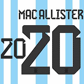 Mac Allister 20 (3 Star Official Printing) - 2023 Argentina Home