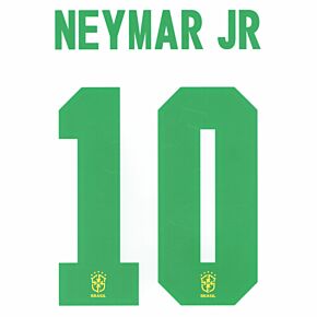 Neymar Jr 10 (Official Printing) - 20-21 Brazil Home (Back Print Only)