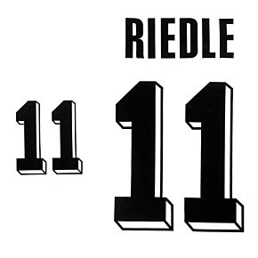 Riedle 11 - 1992 Germany Home Authentic Flock Printing