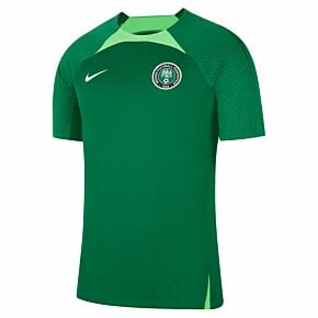 22-23 Nigeria Dri-Fit Strike S/S Top - Pine Green/Green Strike/White
