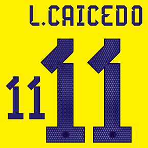 L.Caicedo 11 (Offiical Printing) - 22-23 Colombia Home