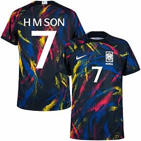 22-23 Korea Dri-Fit ADV Match Away Shirt + H M Son 7 (Official Printing)