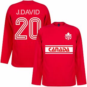 Canada Retro J.David 20 Team L/S T-shirt - Red