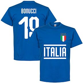 Italy Bonucci 19 Team Tee - Royal