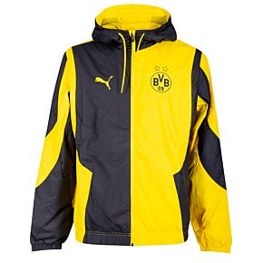 23-24 Borussia Dortmund Pre-Match Woven Jacket - Black/Yellow