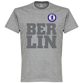 Berlin Text Tee - Grey