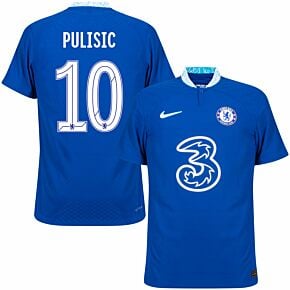 22-23 Chelsea Dri-Fit ADV Match Home Shirt + Pulisic 10 (Official Cup Printing)