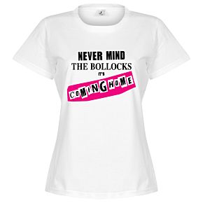 Never Mind the Bollocks It's Coming Home Womens Tee - White