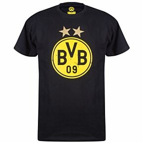 Borussia Dortmund Logo T-Shirt - Black/Yellow