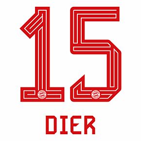 Dier 15 (Official Printing) - 23-24 Bayern Munich Home