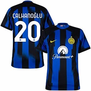 23-24 Inter Milan Home Shirt + Çalhanoğlu 20 (Official Printing)