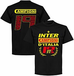 Inter 2021 Champions 19 KIDS T-shirt - Black
