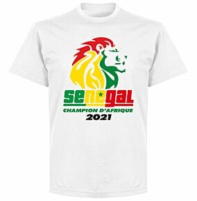 Senegal 2021 Winners T-shirt - White