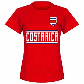 Costa Rica Team Womens Tee - Red