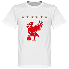 Liverpool Five Star Tee - White