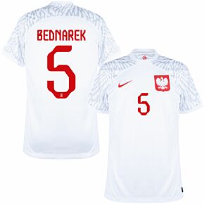 22-23 Poland Home Shirt + Bednarek 5 (Official Printing)