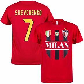Milan Shevchenko 7 Legend T-shirt - Red