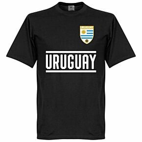 Uruguay Team Tee - Black/White