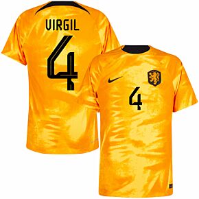 22-23 Holland Dri-Fit ADV Match Home Shirt + Virgil 4 (Official Printing)