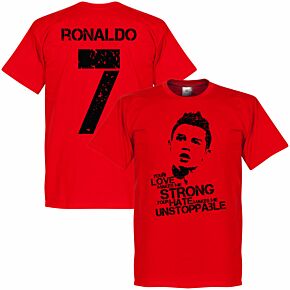 Ronaldo 7 Tee - Red